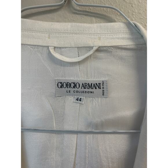 Giorgio Armani Le Collezioni Linen Blend Blazer Jacket 44 / US 8 Made in Italy - Picture 2 of 12